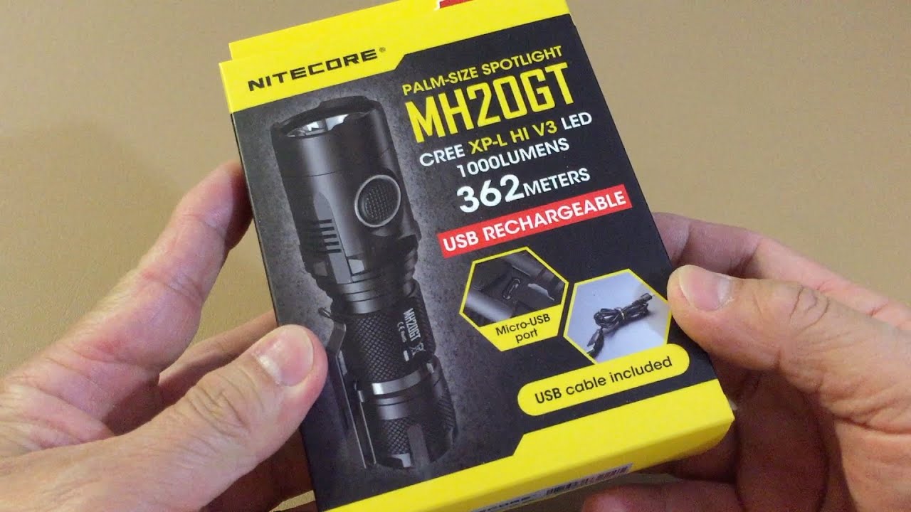 Review of Nitecore MH20GT CREE XP-L 1000 Lumens LED Flashlight