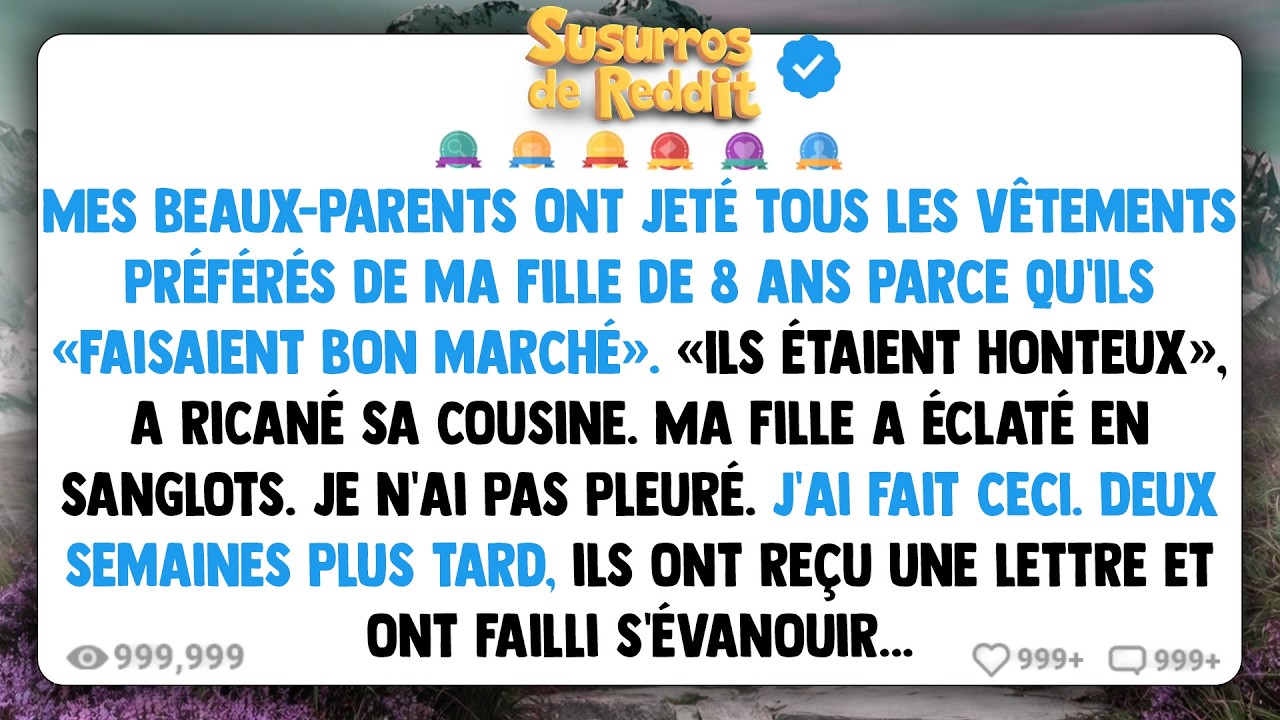 Mes beaux-parents ONT JETÉ tous les vêtements préférés de ma fille de 8 ans parce qu’ils...