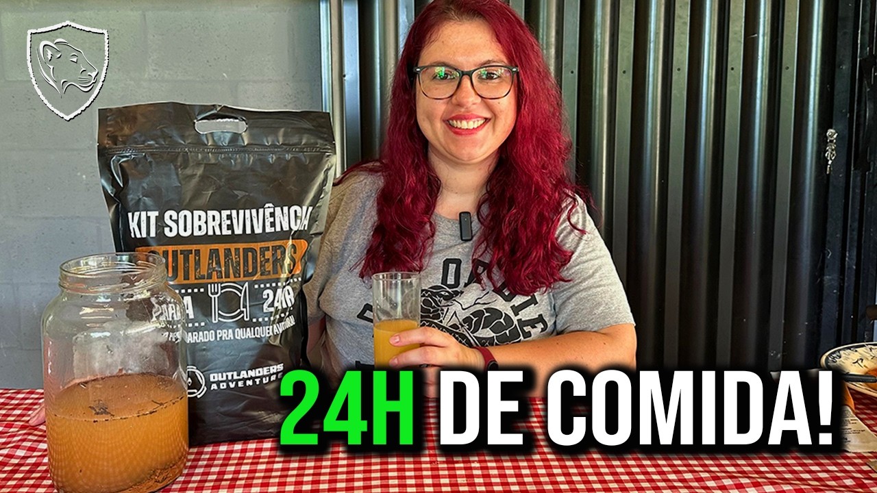 Kit de SOBREVIVÊNCIA: comida para 24h agora no BRASIL!