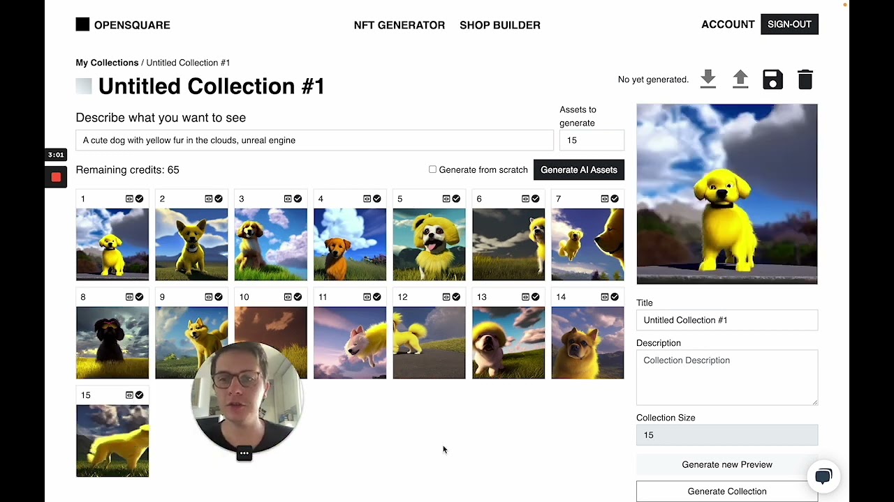 How to generate NFTs through AI - No-code text-to-image