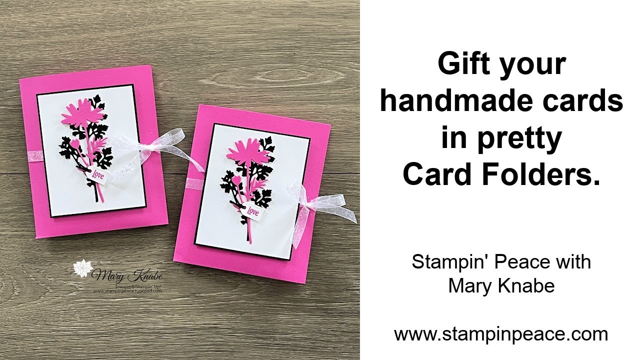 Make Pretty Card Folders to gift your handmade cards.