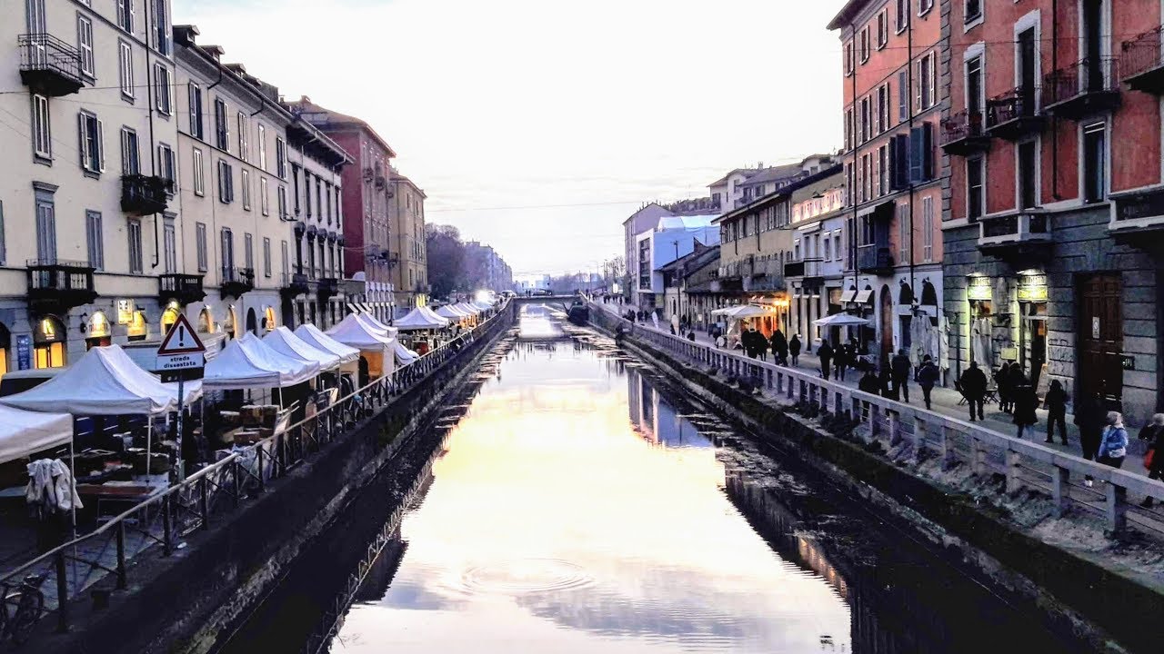MILAN (Italy): Enchanting NAVIGLIO Grande Canal