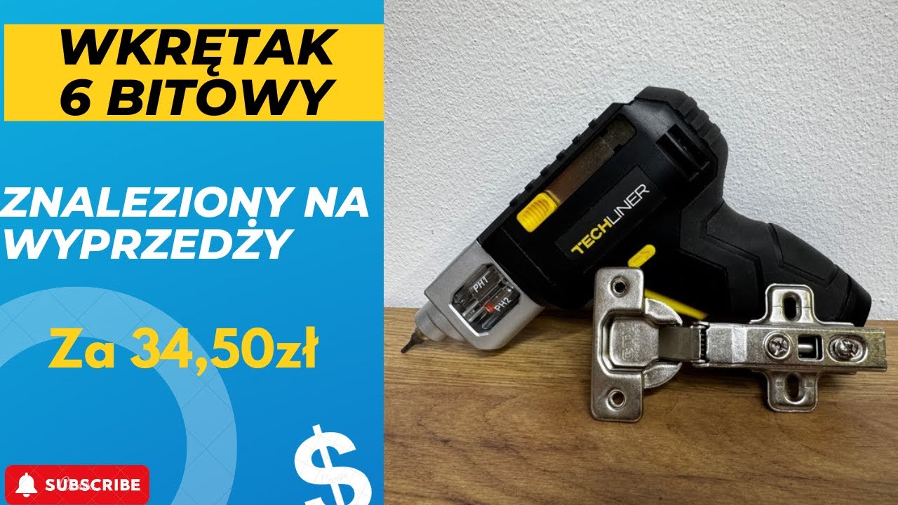 Sprytny wkrętak na 6 bitów!! Prezent dla stolarza majsterkowicza Już nie zgubisz bitów