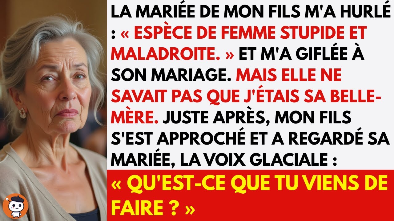 La fiancée de mon fils m’a giflée au mariage… la réaction de mon fils l’a glacée