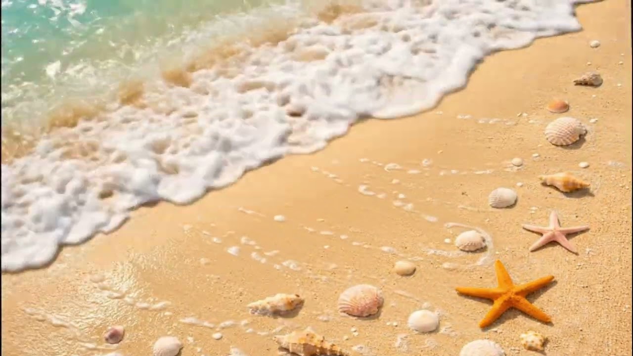 Ocean Waves for Stress Relief 🌅 | Relaxing Beach Ambience