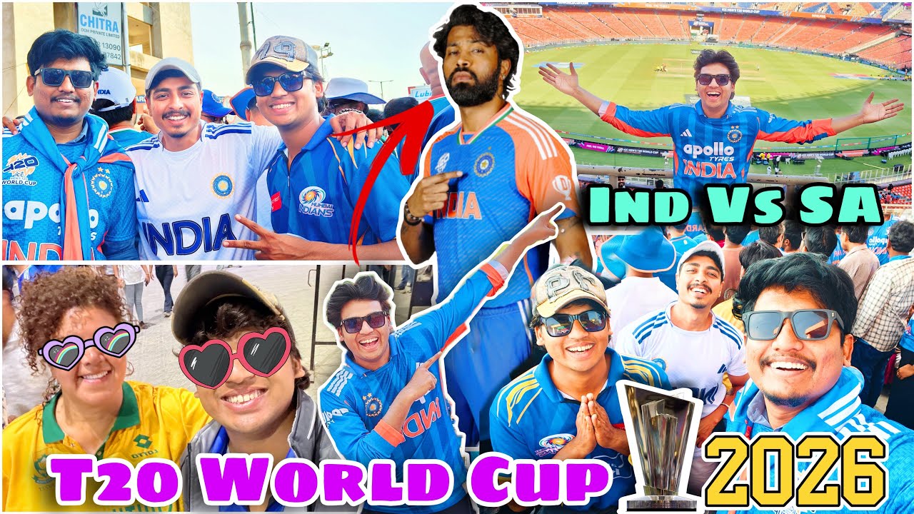 India Vs South Africa T20 World Cup Match Vlog 😍 || T20 World Cup 2026 Ind Vs SA Vlog #t20worldcup 🏆