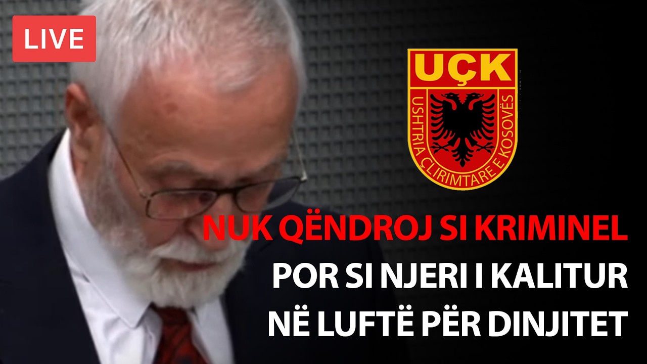 Jakup Krasniqi nga Haga: “Nuk qëndroj si kriminel, por si njeri i kalitur në luftë për dinjitet”