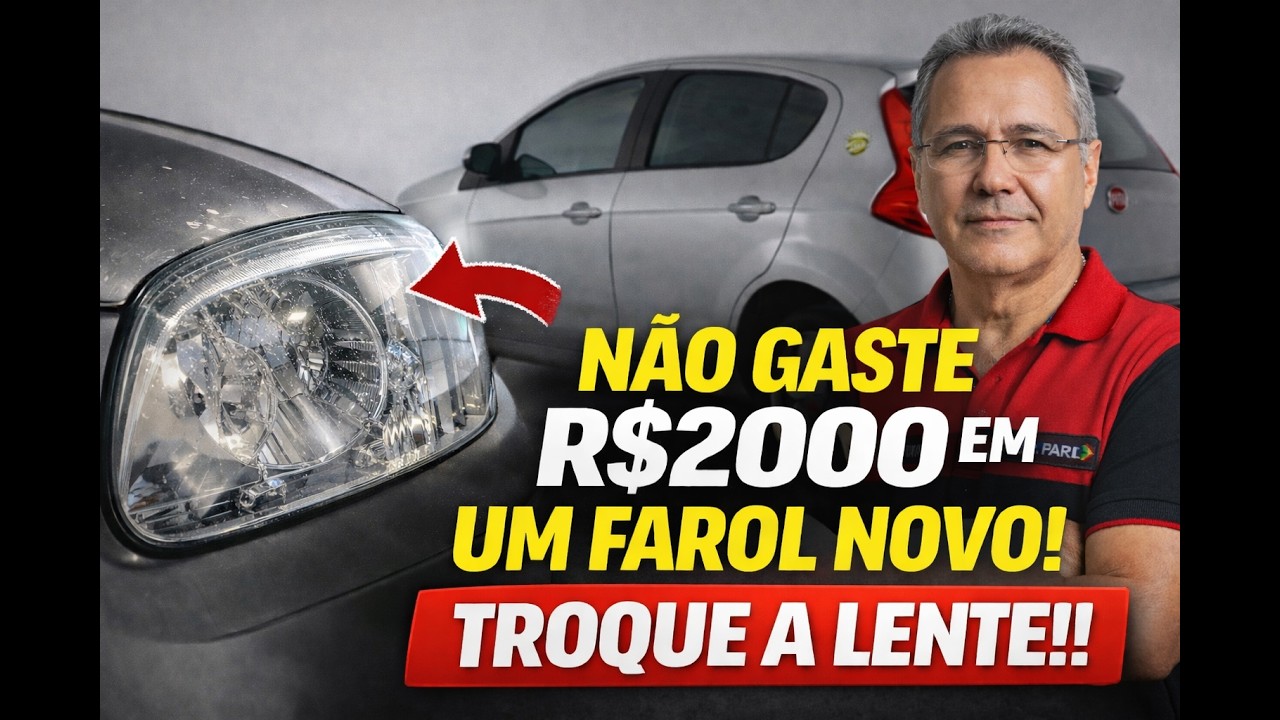 Como consertar farol quebrado sem comprar outro