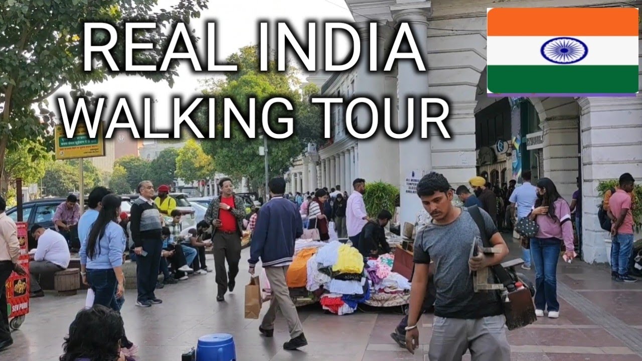Walking In Megacity In Delhi | Capital Of India |  Connaught Place | Chandni Chowk | Street Crowds 
