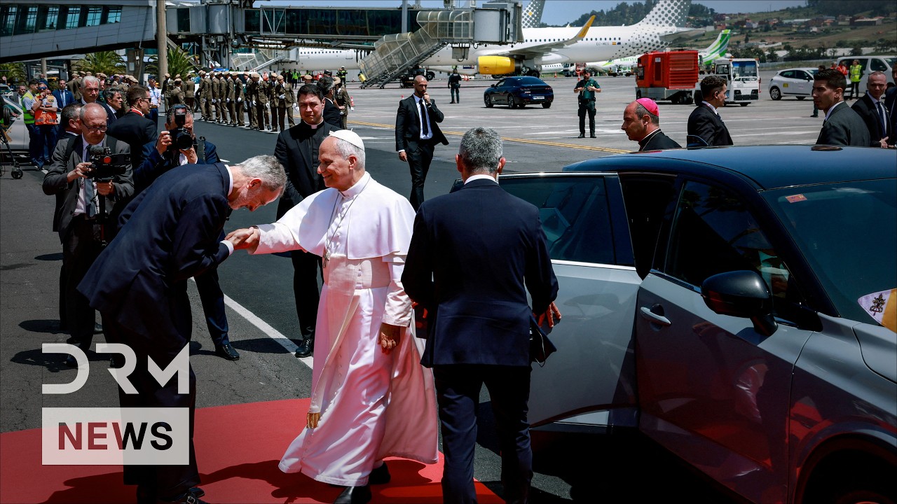 WATCH: Pope Leo Departs Spain After High-Profile Tour as King Felipe Bids Farewell | AK1G