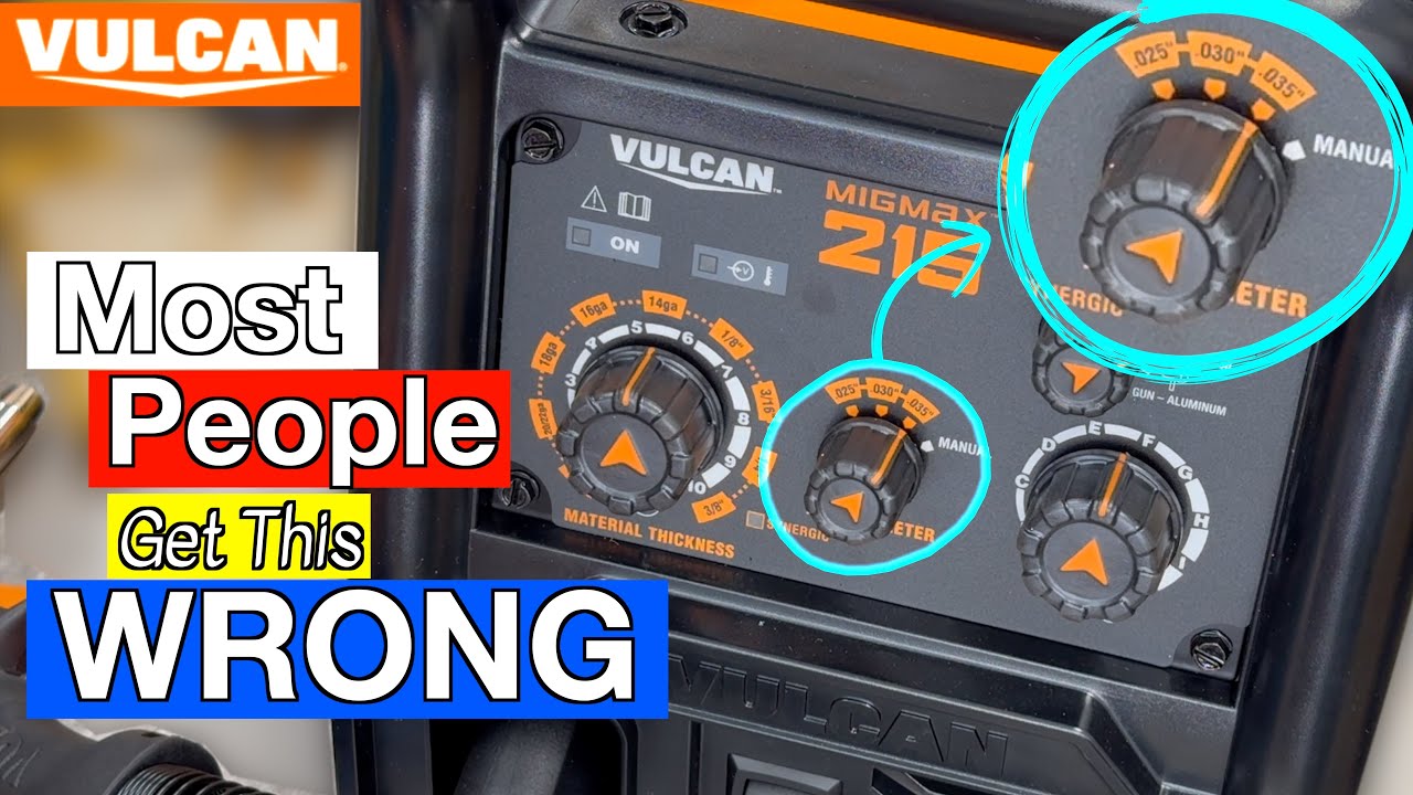 Настройка сварочного аппарата MIG — с помощью Vulcan MigMax 215