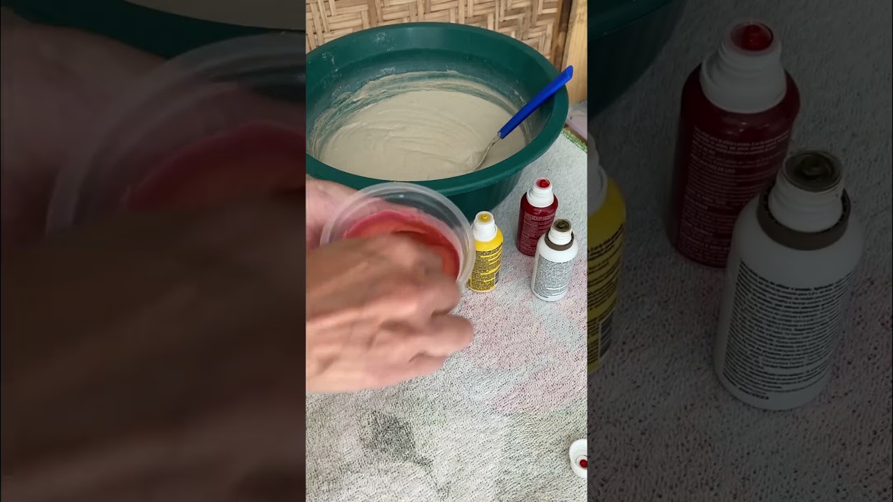 🤩 trabalhando com as cores, coloquei vermelho, amarelo e marrom para fazer a cor salm&atilde;o! #arte