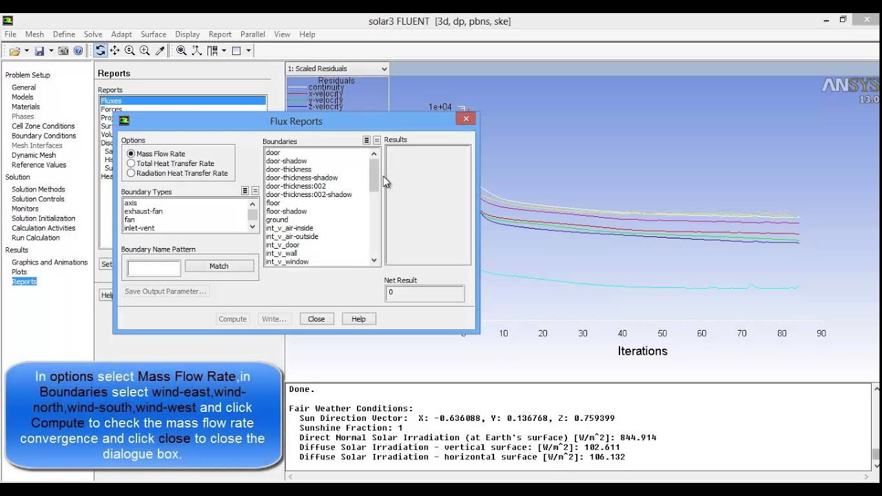 LearnCAx Tutorial ANSYS FLUENT Solar load model and Solar calculator