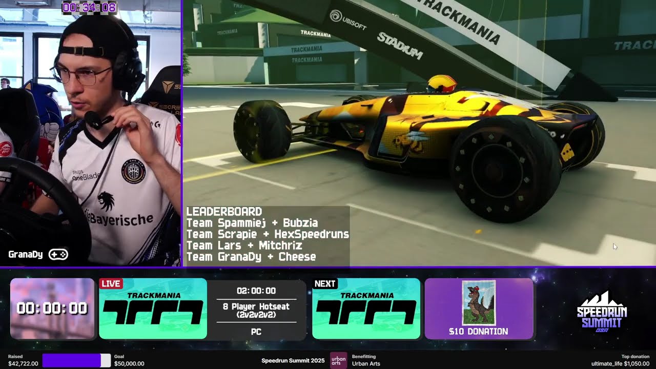 Trackmania Hotseat ft. GranaDy, Lars, Scrapie, Spammiej & Speedrunners | Speedrun Summit 2025