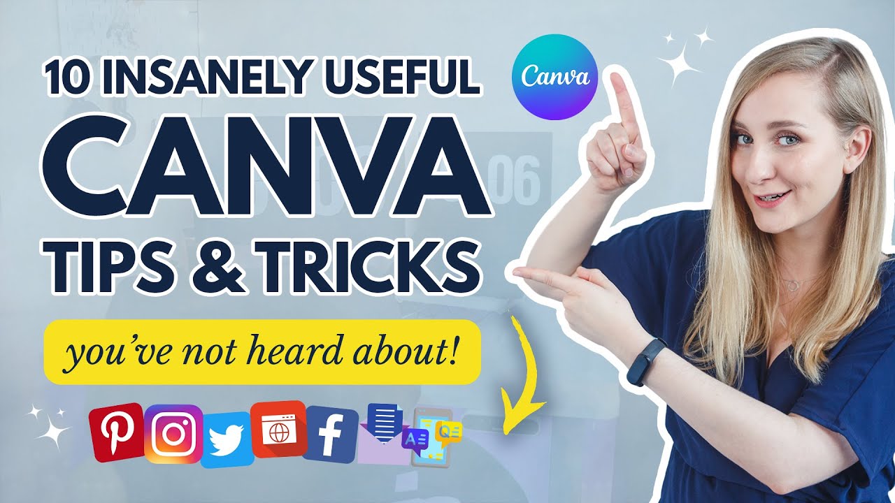 10 Insanely Useful CANVA TIPS & TRICKS [2023] | Canva Tutorial for Beginners