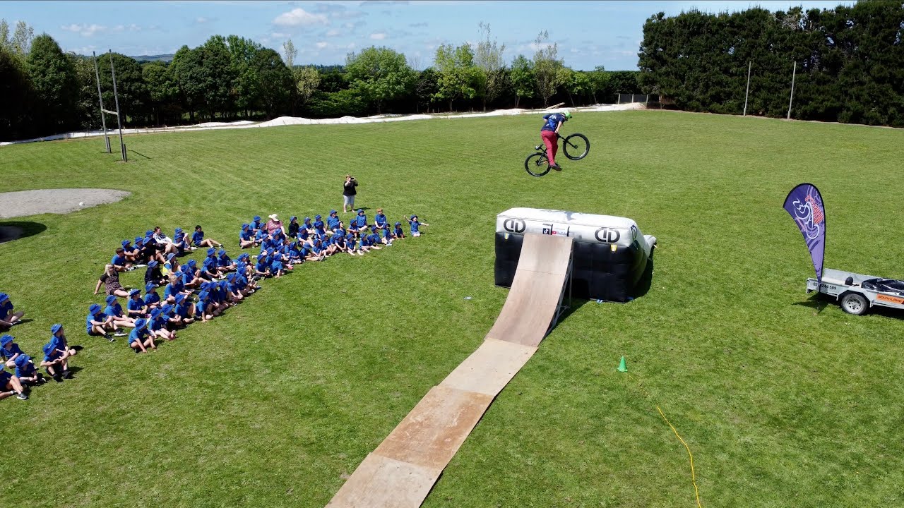 OPENING AN EPIC SCHOOL PUMP TRACK!! - LOCHIEL SCHOOL SHOW 2022!!