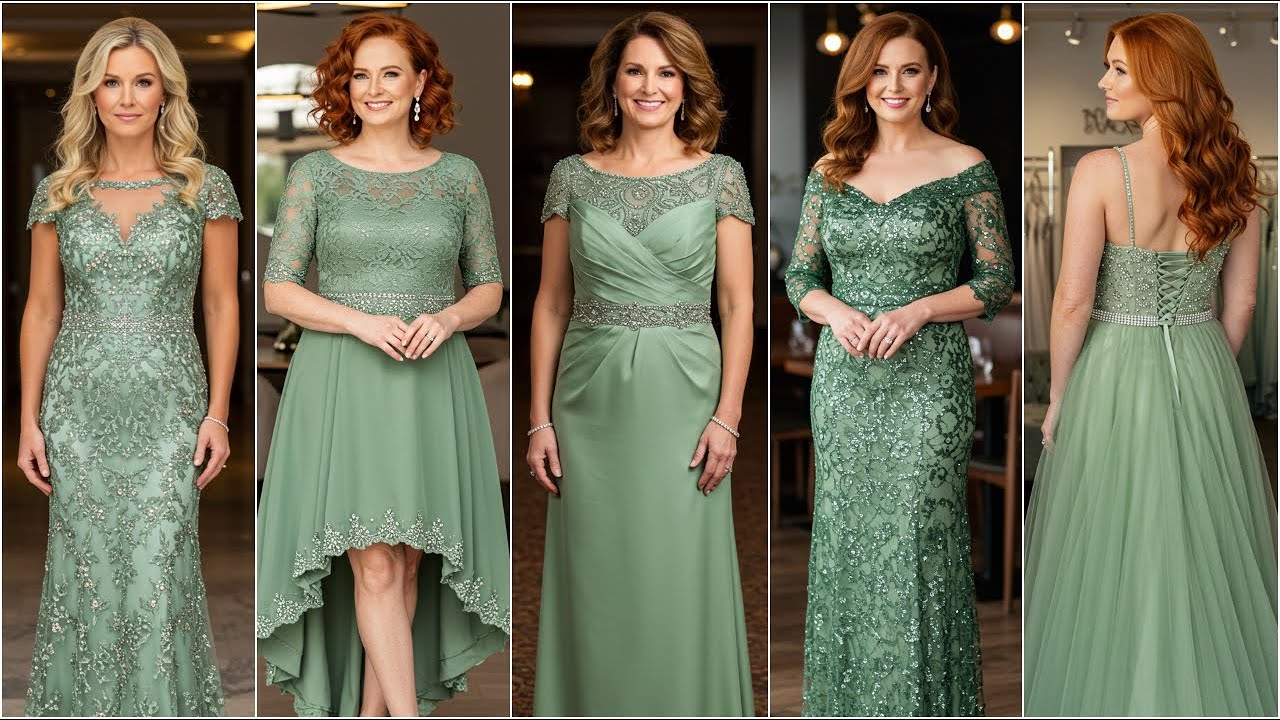 Formal Sage Green Mother of the Bride Dresses - Best 2025 Wedding Picks for Elegance