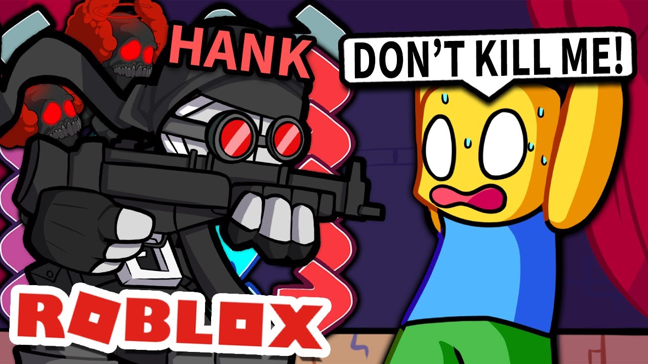 I Pretended To Be HANK In Roblox Friday Night Funkin