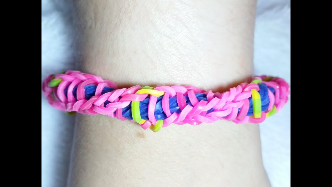 Rainbow Loom - Pulseira de Elástico - Loom Bands -Gomitas(TUTORIAL)