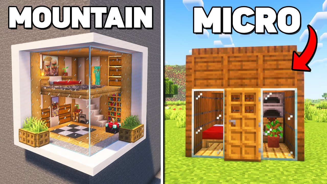 Minecraft: 3 EASY Starter Houses & Bases!