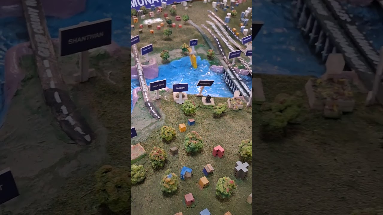 Model of River Yamuna at Delhi in Cental Water and Power Research Station in Pune