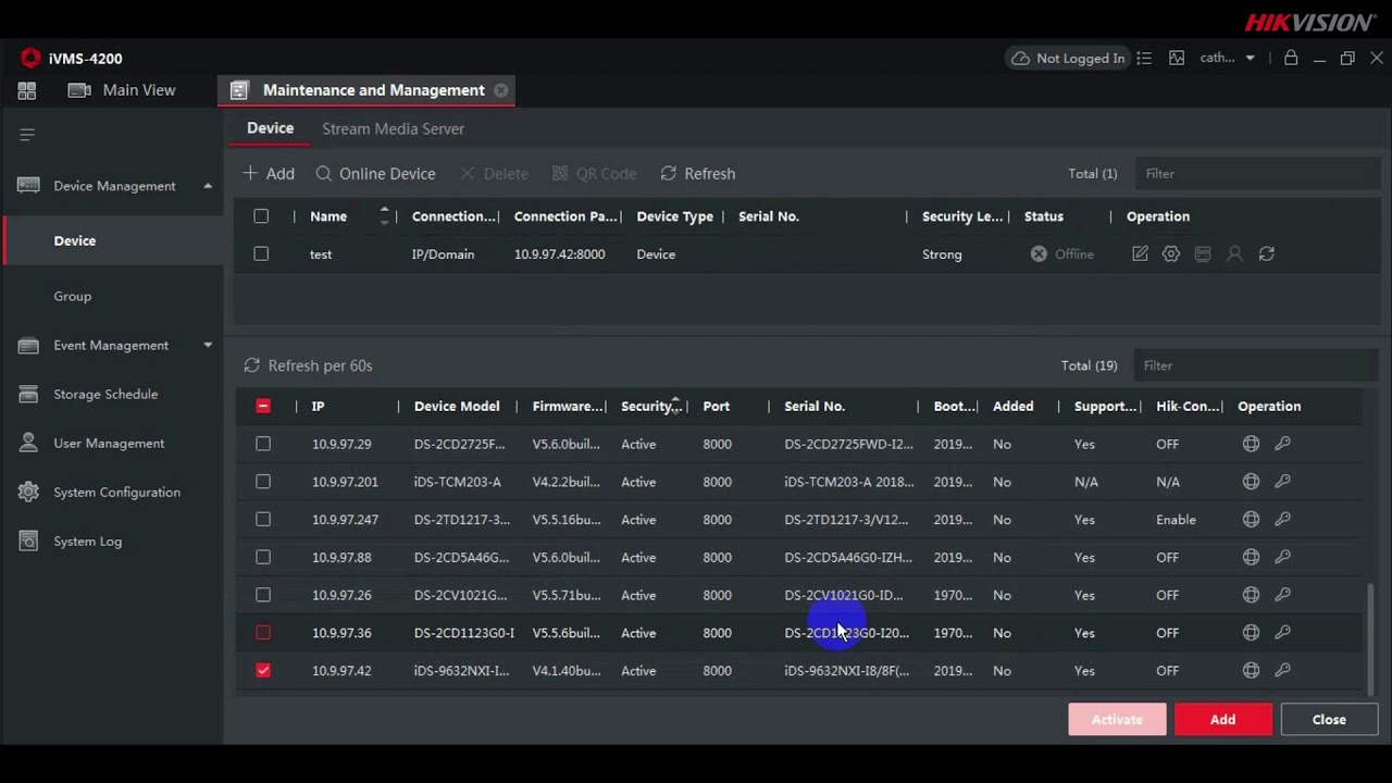 How to Activate and Add Hikvision Device to iVMS 4200 via IP Mode