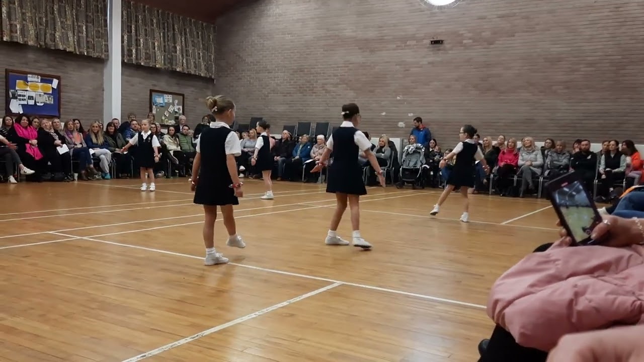 Sophie in the Ballygowan Girls Brigade PE competition Jan 2023