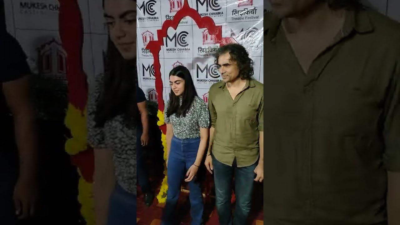 Imtiaz Ali and Daughter Ida Ali SPOTTED At Khidkiyan Film Festival