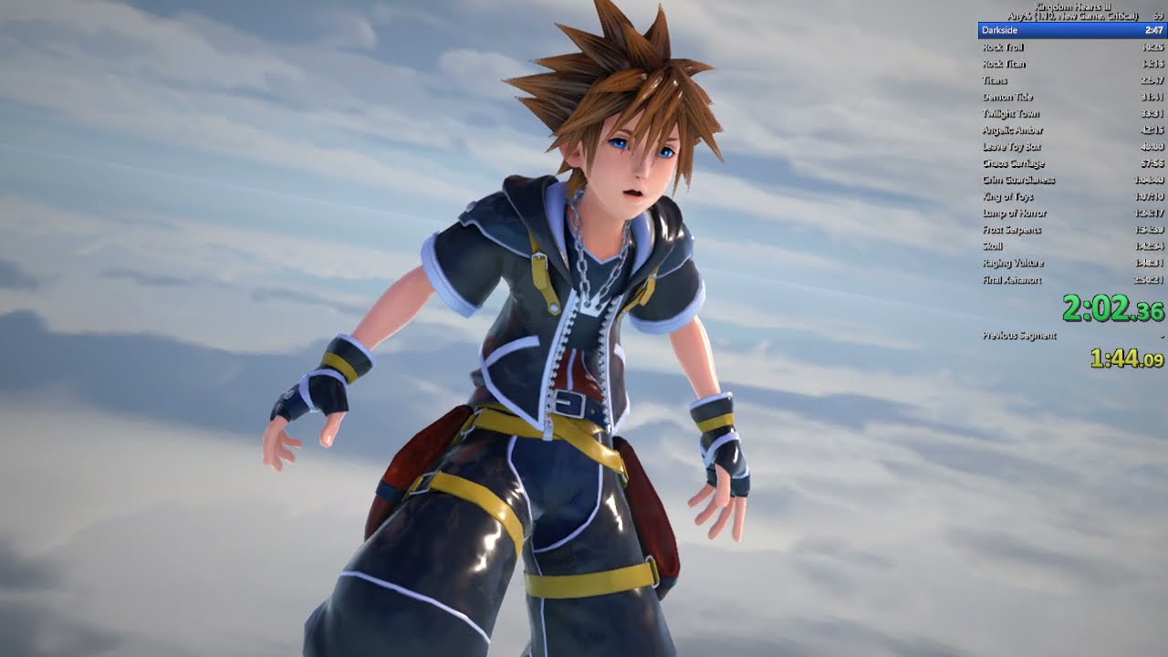 Kingdom Hearts Ⅲ critical any% 3:00:49(IGT)　【RTA】