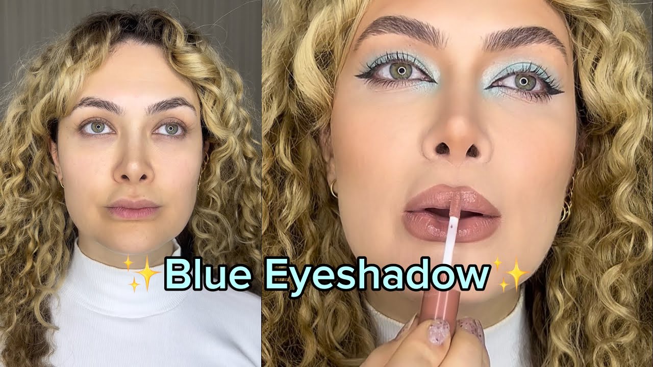 Blue Eyeshadow Makeup Tutorial | Soft & Pretty Look