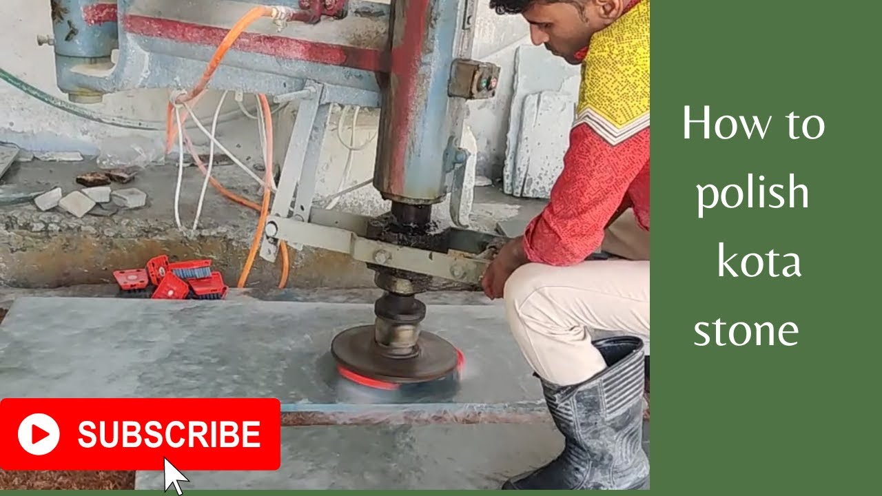 How to polish kota stone rough | semi- polished kota stone |