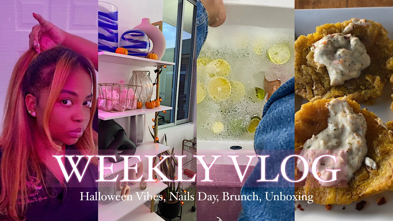 WEEKLY VLOG | EARLY HALLOWEEN VIBES + NAILS DAY +VISITING MY OLD WORK…