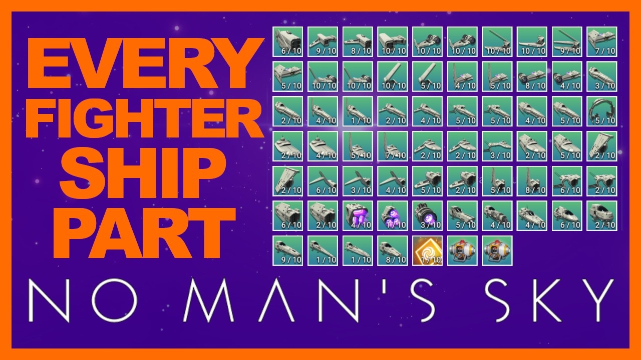 EVERY Fighter Ship Part In Just 15 Systems - No Man's Sky Ship Building Guide 2024