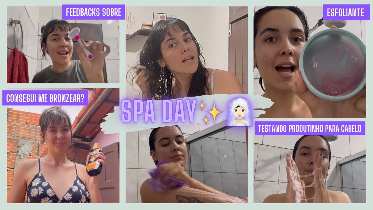 SPA DAY - Novos produtos 🥰, será que consegui minha marquinha? ☀️🥵 conversando com vocês…