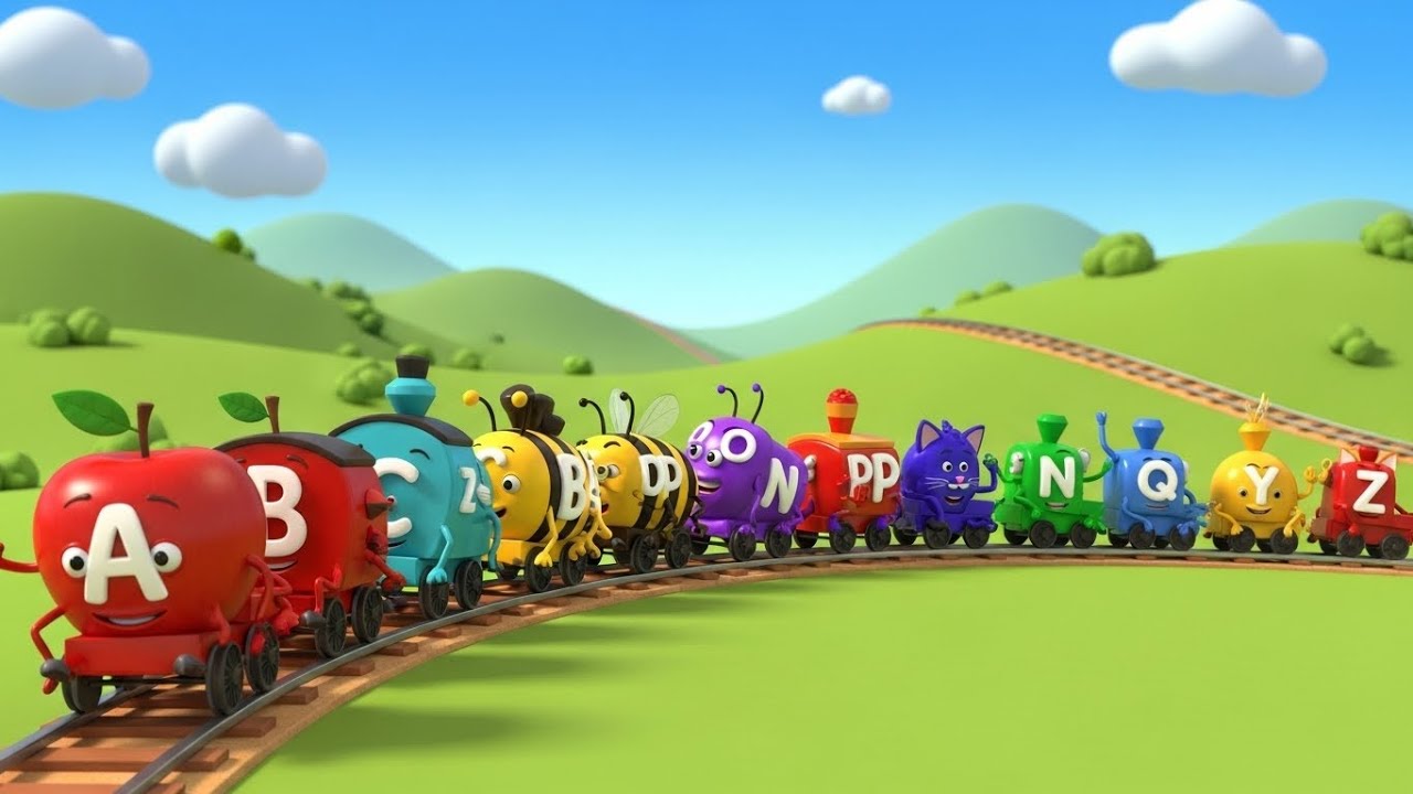 A to Z Train Alphabet Dance 🚂🔤   Fun ABC Learning and Alphabet Song for Kids   Preschool