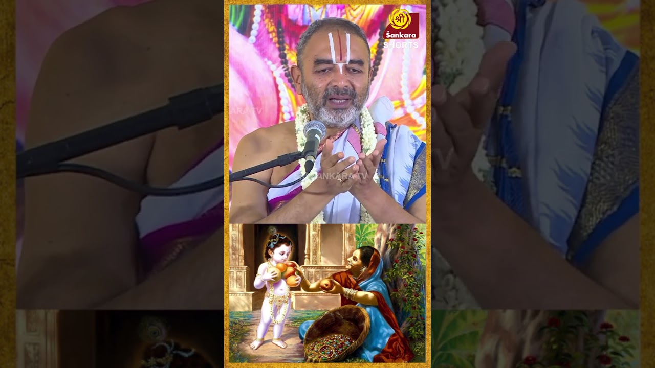 நாவல் பழக்காரிக்கு மோக்ஷம் கொடுத்த கண்ணன் | RamanumThoodhanum | Velukkudi Shri Krishnan | #shorts