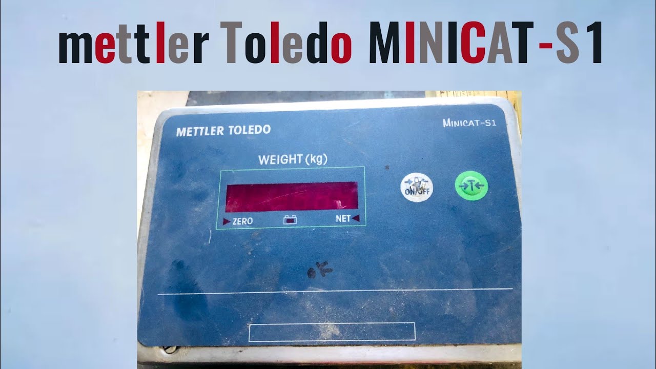 #how to calibration Mettler Toledo weight balance minicat-s1