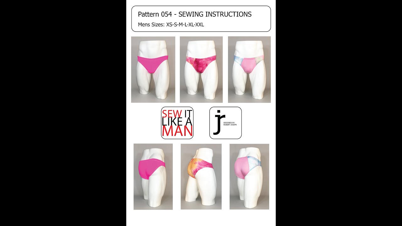 054 SLIM BRIEF SWIMSUIT UNDERWEAR  SEWING TUTORIAL