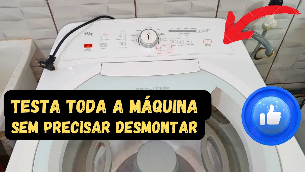 AUTO TESTE LAVADORA BRASTEMP BWD 15