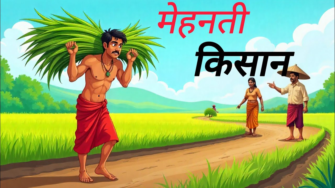 मेहनती किसान | MEHANATI KISAAN | HINDI KAHANIYA | HINDI STORY | MORAL KAHANI | #kahaniya #cartoon