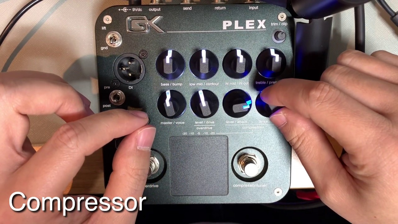 Gallien Krueger PLEX Preamp Pedal Sound DEMO by M.O Bass