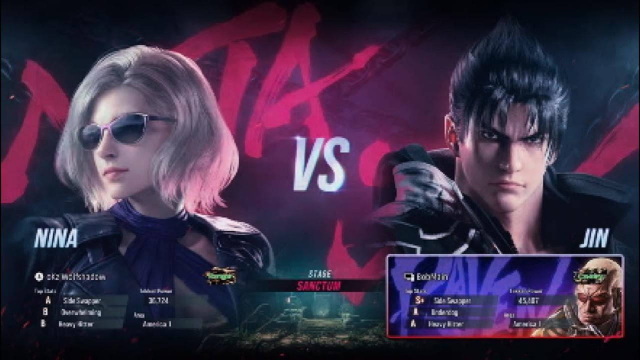 (Tekken 8CBT) Nina Vs Jin #tekkenpro #ps5tekken #Tekken7 #tekken8