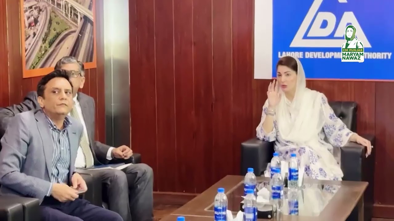 Maryam Nawaz, inspected the Controlled Access Corridor Bund Road Project