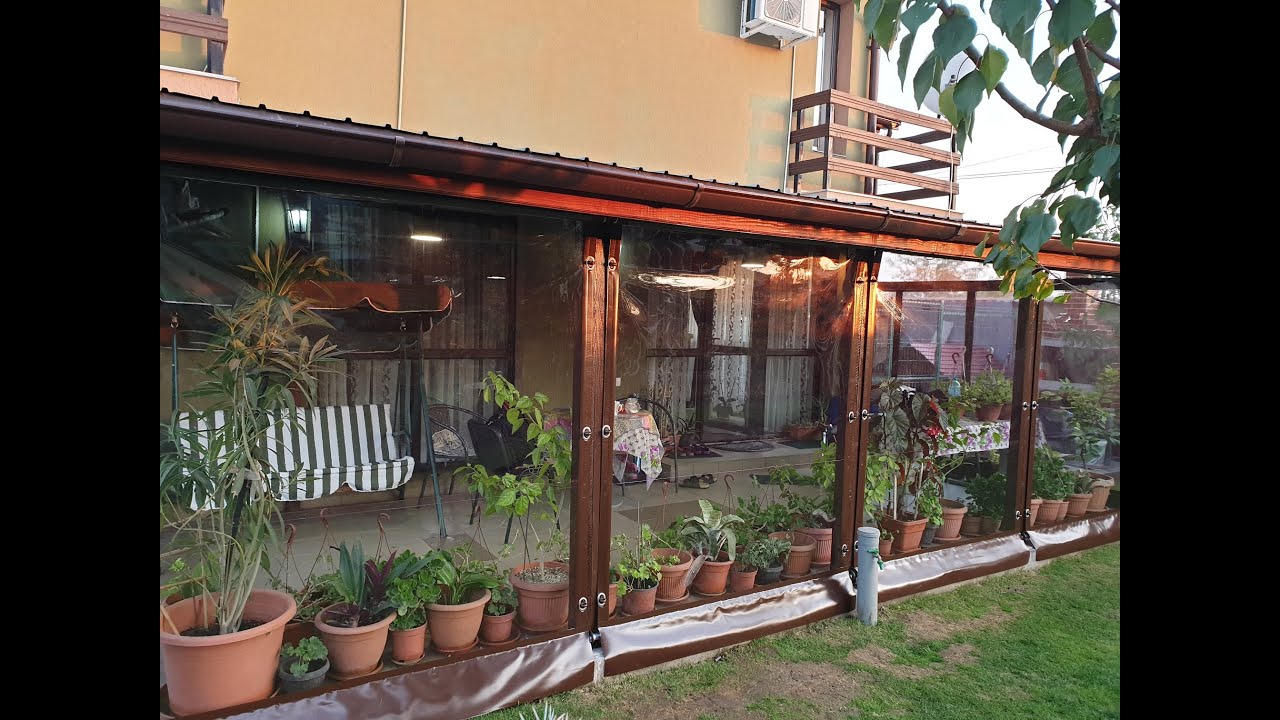 Folie Terasa/Folie Transparenta/Folie Balcon/Folie Foisor/Inchidere Terasa/Cu Arc si Butoni