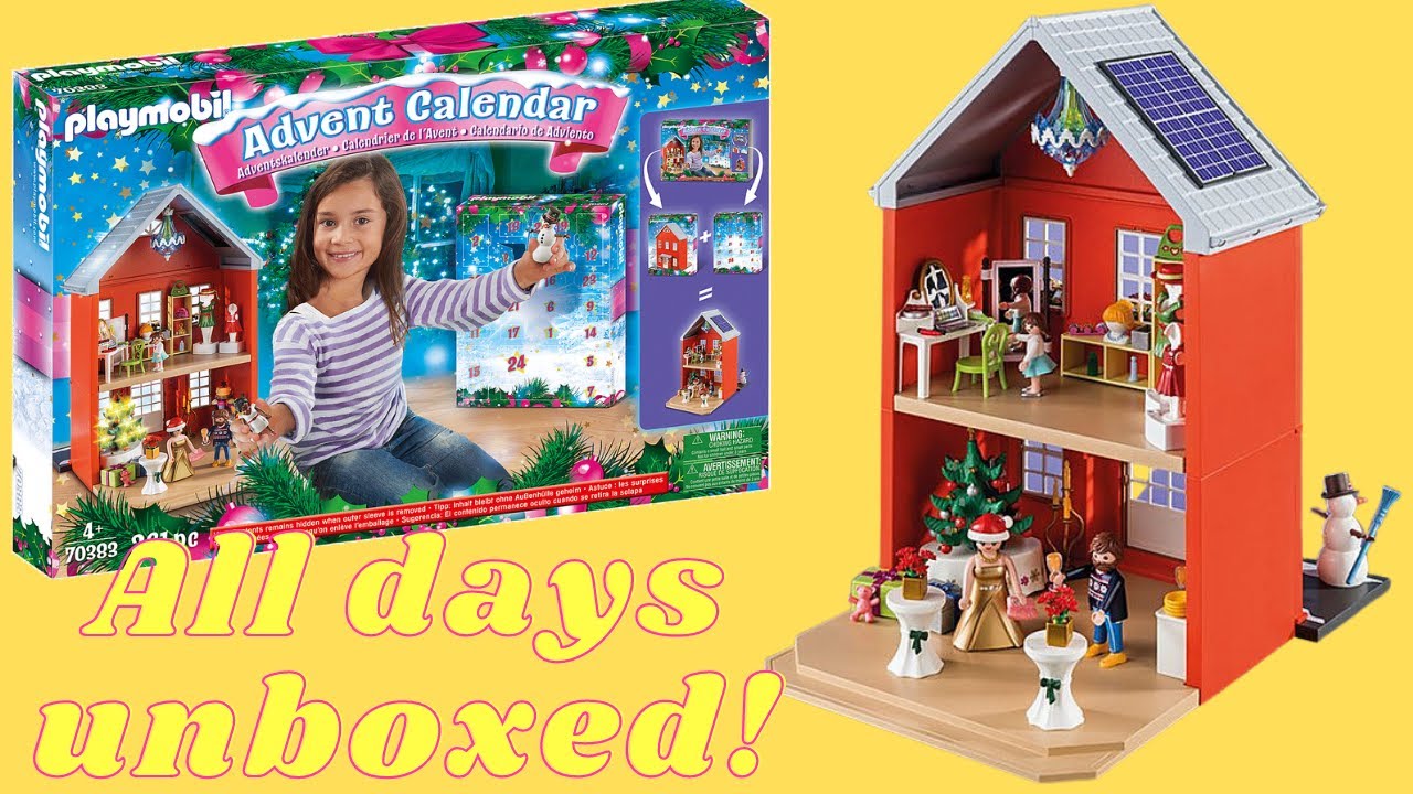 24+ Surprises! Playmobil Jumbo Advent Calendar Family Christmas Party All Days Unboxed! #unboxing