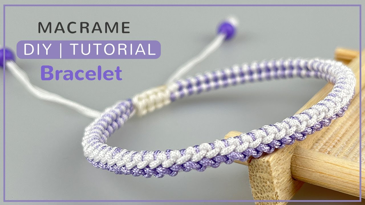 Easy macrame bracelet for beginners | Simple macrame bracelet tutorial | Bracelet handmade tutorial