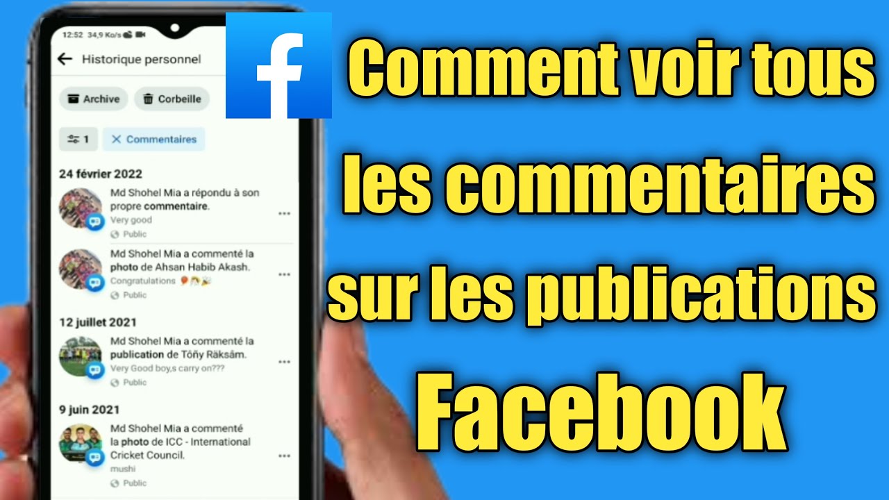 Comment voir tous vos commentaires sur les publications Facebook 2022 |