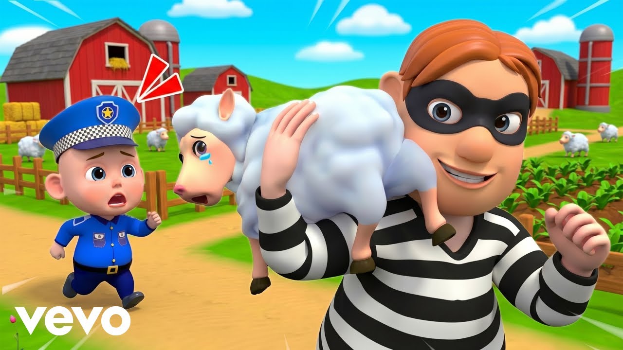 Thief in the Farm! 🐎😱 Police Chase Thief 👮&zwj;♂️🚓 Baby Police Song & Kids Song #PIBLittleBabyVEVO