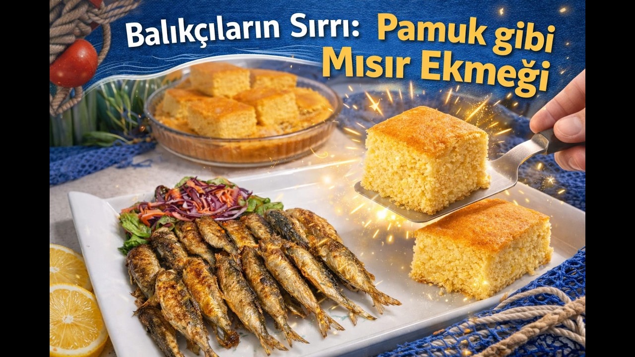 PAMUK GİBİ, ASLA BAYATLAMAYAN MISIR EKMEĞİ 🍪 BALIKÇILARIN SIR GİBİ SAKLADIĞI TARİF 💯