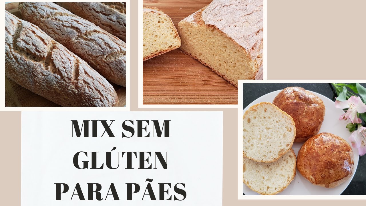 Mix de farinhas sem glúten caseiro para pães